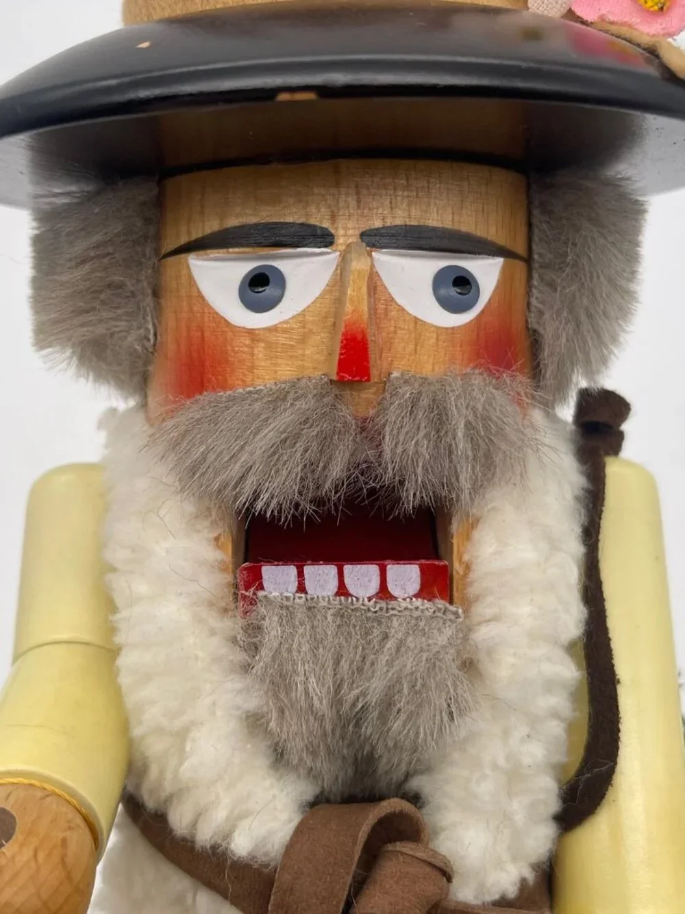 Steinbach Volkskunst Piccolo Shafer Sheep Herder Wood Nutcracker West Germany